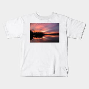 A very colorful sunrise before a day of rain. Kids T-Shirt